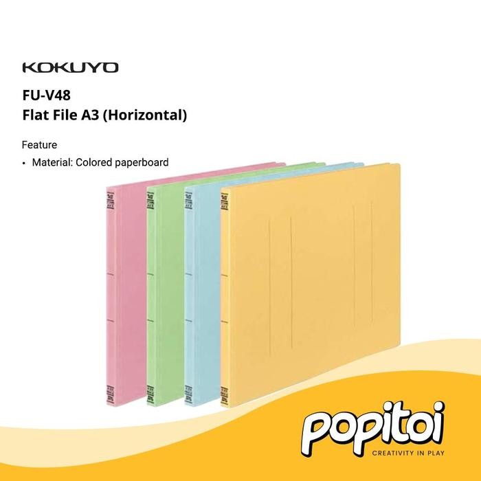 

OJ KOKUYO FU-V48 Flat File A3 (Landscape) Binder Folder