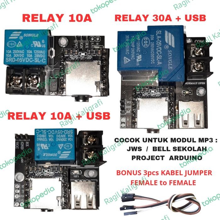 Pilihan- Modul Mp3 Jws Auto Tartil Modul Mp3 Jam Sholat Digital Modul Mp3 Relay