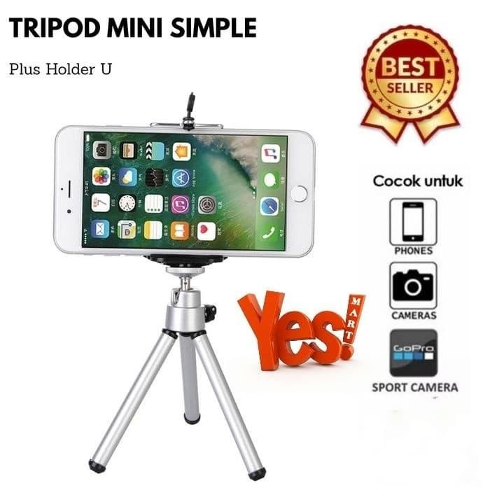 tripod mini + holder buat hp android [kualitas terbaik]
