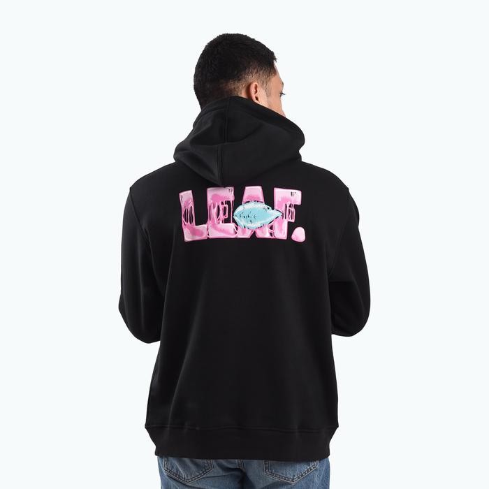 LEAF Bubblegum Black Hoodie