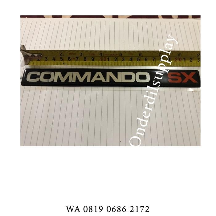 Emblem tulisan commando sx kijang original