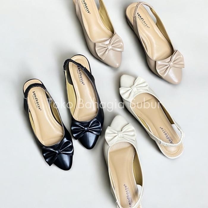 Donatello - Bahagia - Farasha Heels 3 Cm Mules Slip On Wanita Karet Shoes