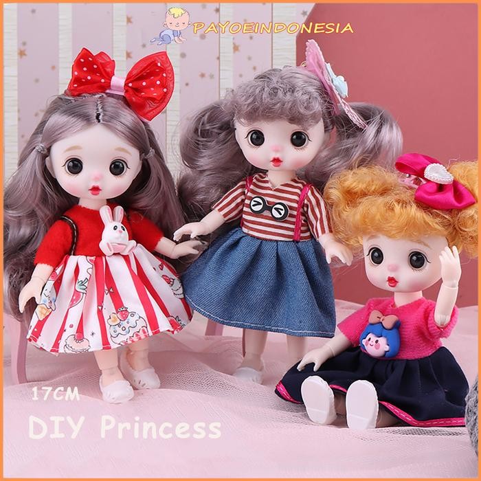 BAMBINO Mainan Bjd Doll boneka yuna DIY princess girls gift Plastik Dolls