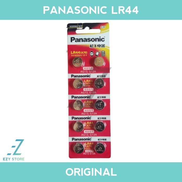 New Baterai Panasonic LR44 Original Batrai LR 44 A76 AG13