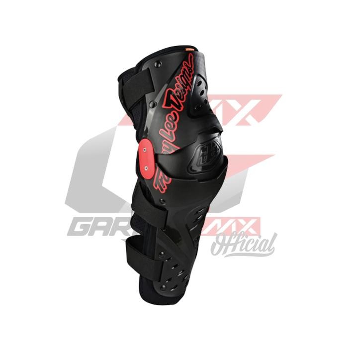 ORIGINAL KNEE GUARD TLD TRIAD KNEE/SHIN GUARD HARD SHELL - SOLID BLACK READY STOCK