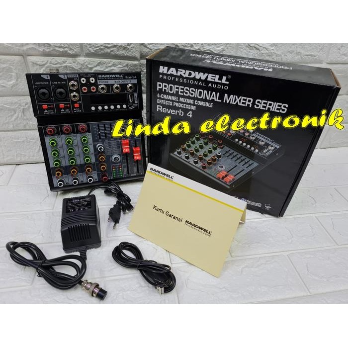 MIXER HARDWELL REVERB 4 REVERB4 4 CHANNEL ORIGINAL