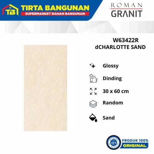 ROMAN KERAMIK 30 X 60 CM WALL TILE W63422R dCHARLOTTE SAND KERAMIK DINDING KW 1
