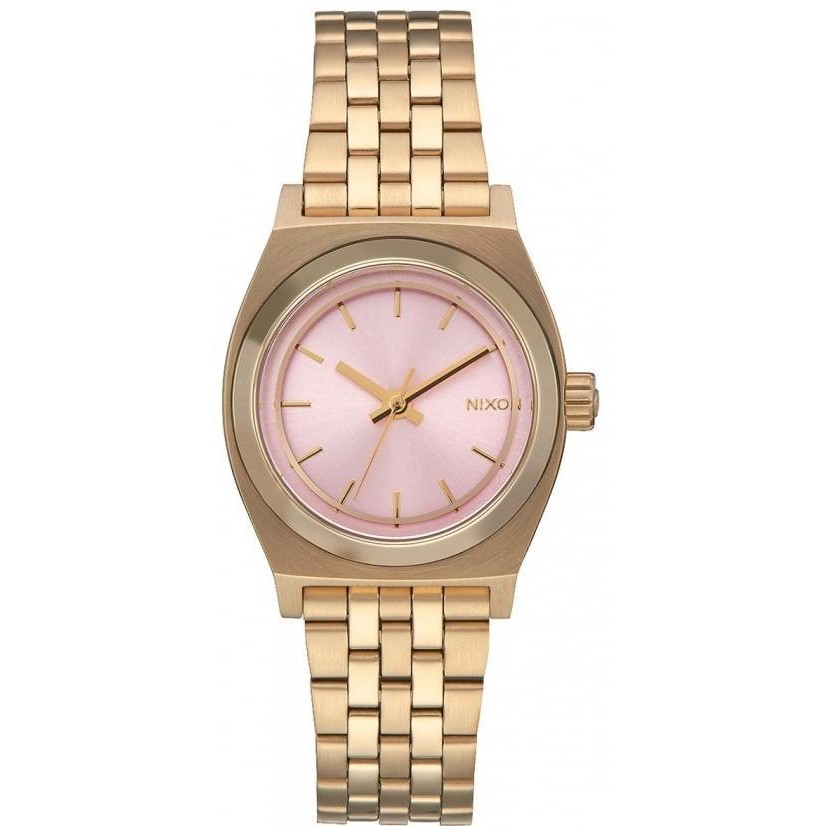 Jam Tangan Wanita Nixon A3992360 Small Time Teller Light Gold / Pink