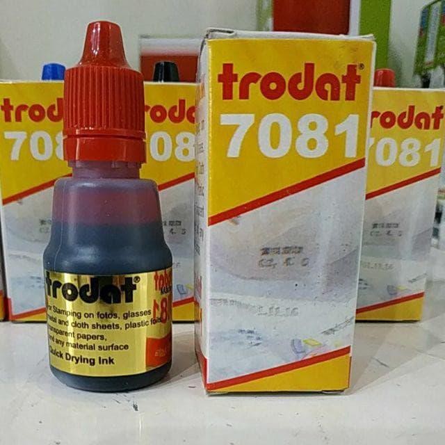 TINTA PLASTIK TRODAT 7081 TINTA PERMANEN TINTA STEMPEL