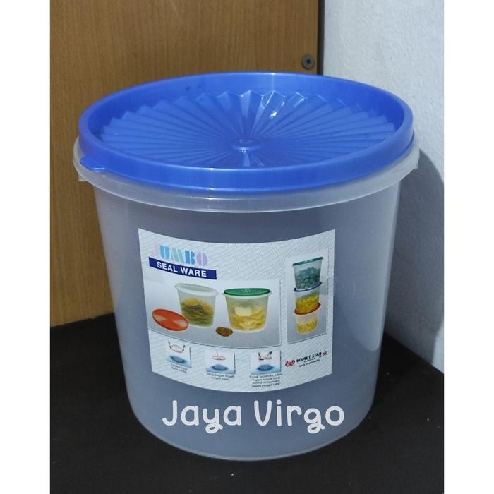 Toples kerupuk 5L / toples plastik / tempat kerupuk / toples emping