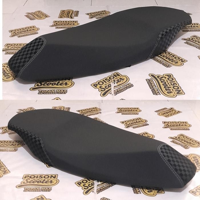 Ready JOK PAPAS + MATRAS NMAX OLD. BAHAN KULIT AMPLAS + CATUR HITAM. WARNA BENANG JAHITAN BISA