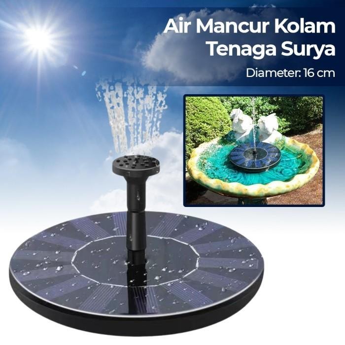 AIR MANCUR KOLAM POMPA AIR TENAGA SURYA SOLAR PANEL
