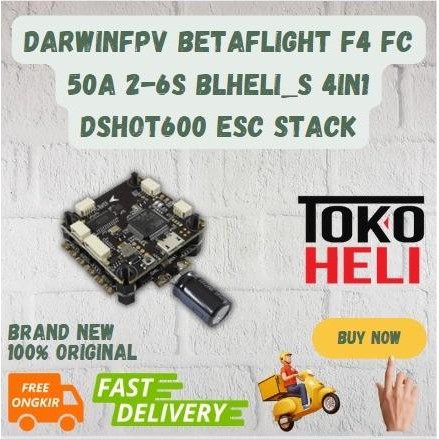 DarwinFPV Betaflight F4 FC 50A 2-6S BLHeli_S 4in1 Dshot600 ESC Stack