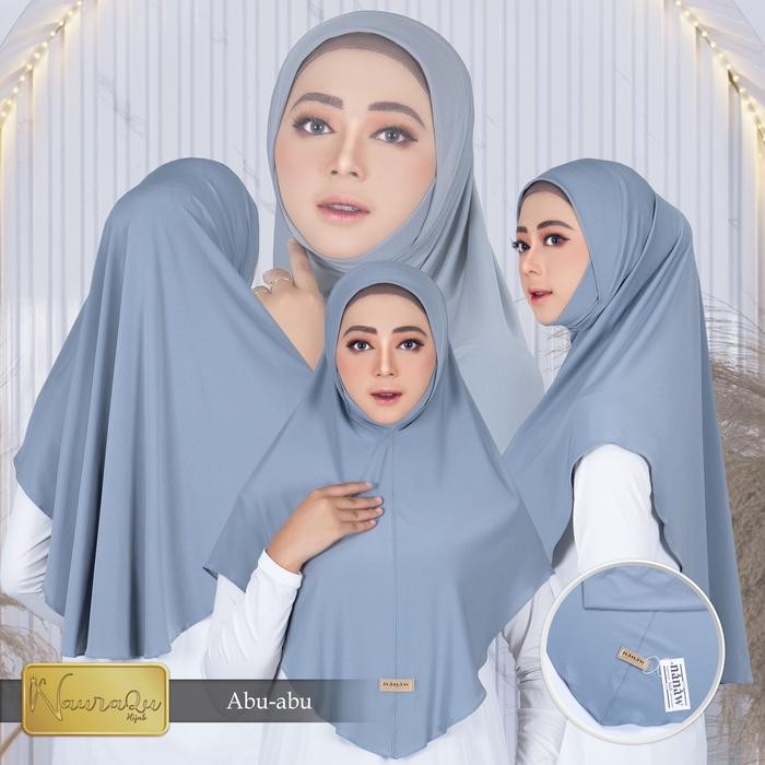 Sedia Hijab Bergo Instan Pet Dagu Alisba L Panjang Muslim Kerudung Hitam Bergo Dewasa Wanita Putih