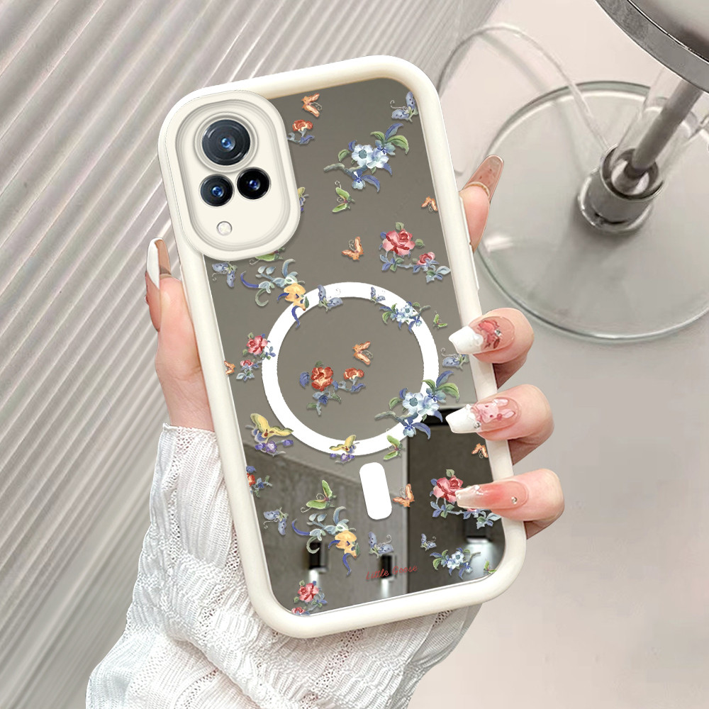 Casing Hp Untuk VIVO V21 V21S 5G Cermin Softcase Case Kucing Cassing Mirror 5103 JZ TY