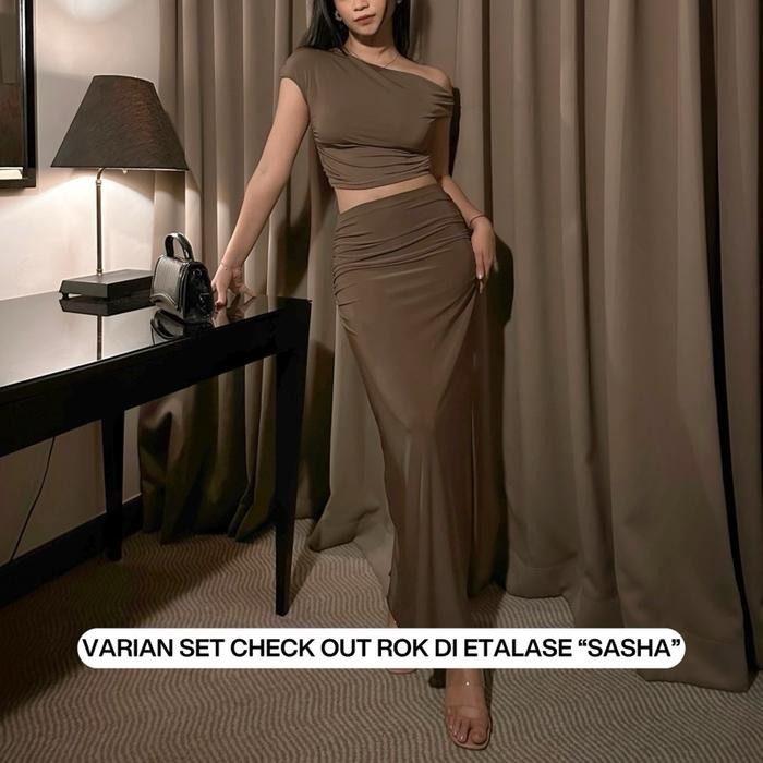 GWEN SET BISA DIBELI TERPISAH SETELAN WANITA ONE SET Top Casual Atasan Pendek Baju