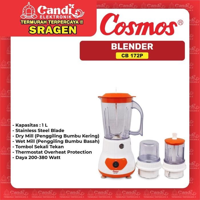 COSMOS BLENDER 3 IN 1 CB-172-P - Candi Elektronik Sragen