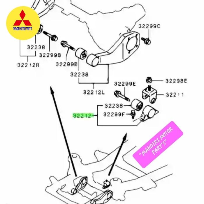 BRACKET MOUNTING ASSY GARDAN DEPAN/DUDUKAN MOUNTING GARDAN DEPAN