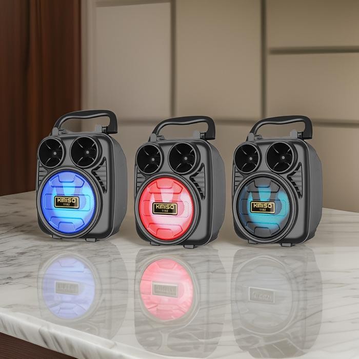 MKC KIMISO-316 SPEAKER BLUETOOTH FULL BASS MINI SPEAKER MKC KIMISO 316 FREE MIC KARAOKE WIRELESS