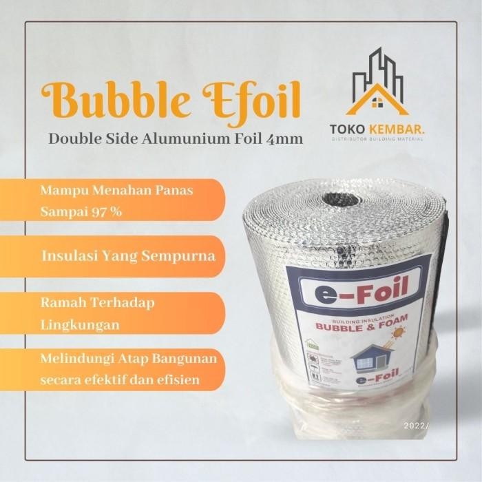 Peredam Panas Atap/Genteng Rumah - Aluminium Foil Bubble E-Foil