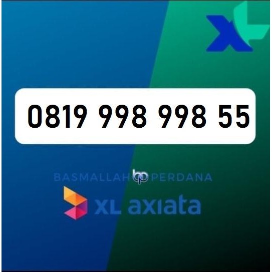 Nomor Cantik XB19 998 998 55 Perdana XL 4G 5G YOP925