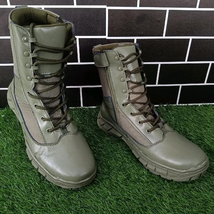 Sepatu Pdl Hijau Brimob / Sepatu Pdl Hijau Duplikat Jatah Brimob Polri