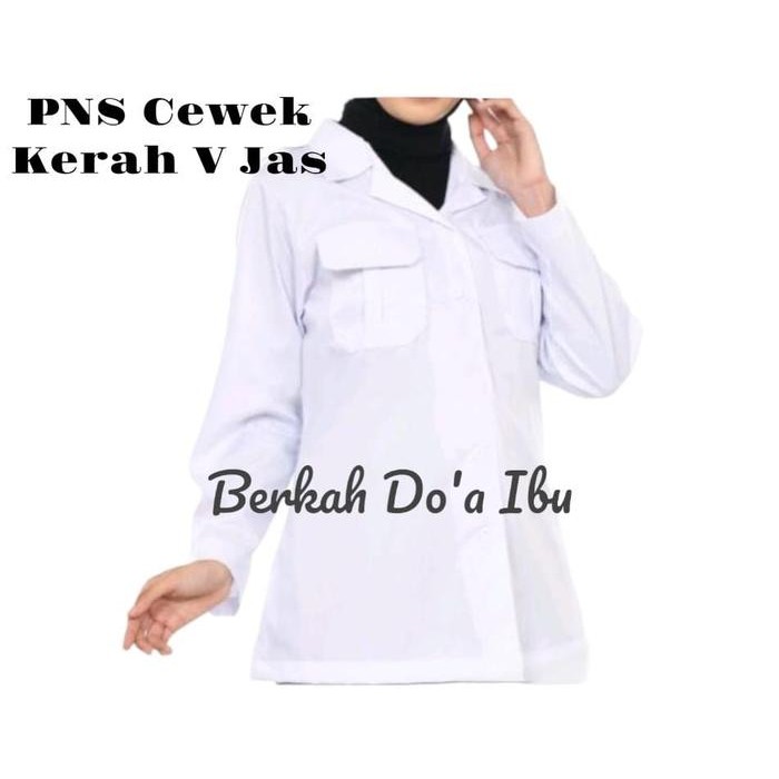 ORIGINAL Kemeja putih dinas Wanita Baju Putih Pdh Pns Wanita Kemeja Atasan Putih Kerja Wanita Baju