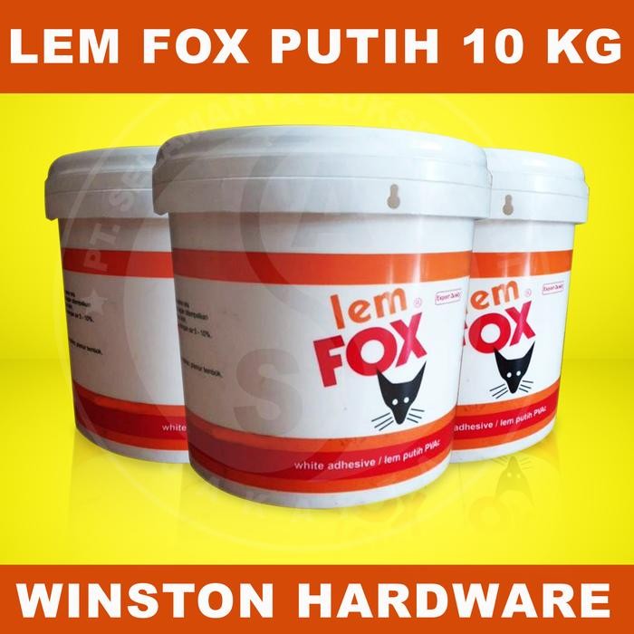 LEM FOX PUTIH 10 KG EMBER - LEM PVC PUTIH - LEM KAYU - LEM FURNITURE