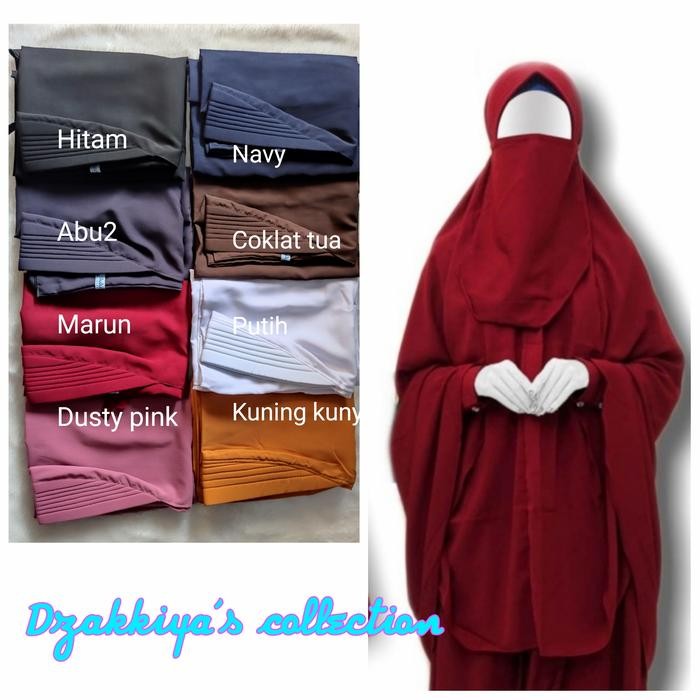 mcgz- Jilbab Instant Wolfis Set Cadar /Jilbab Jumbo /Bergo Syari