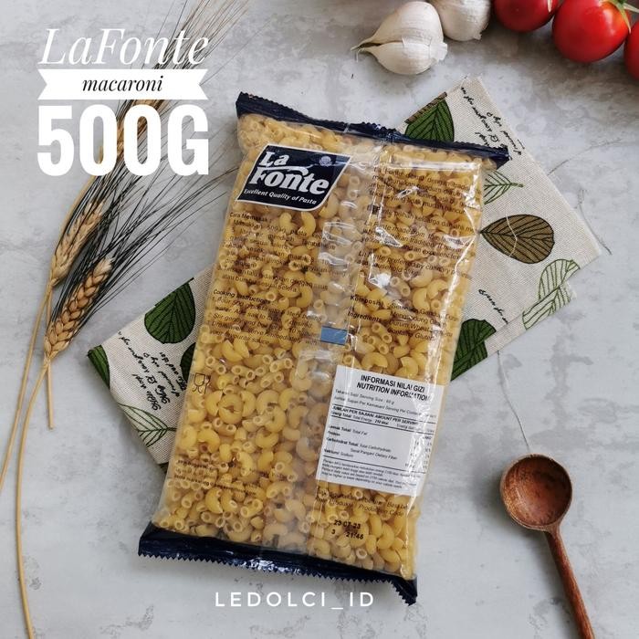 r51n- Makaroni La Fonte Macaroni Pasta 500 Gram