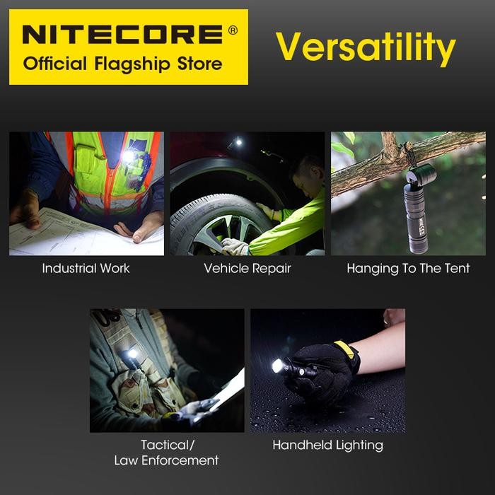NITECORE Senter LED ni Terang Flashlight Camping Baterai Charger