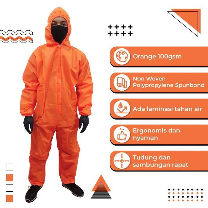 New New Baju Hasmat APD Coating Laminasi Plastik