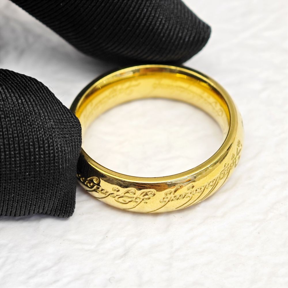 2024 Valentine Days Gifts Movie Power Of The Ring Stainless Steel 3d Engraving Master Ring For Men W