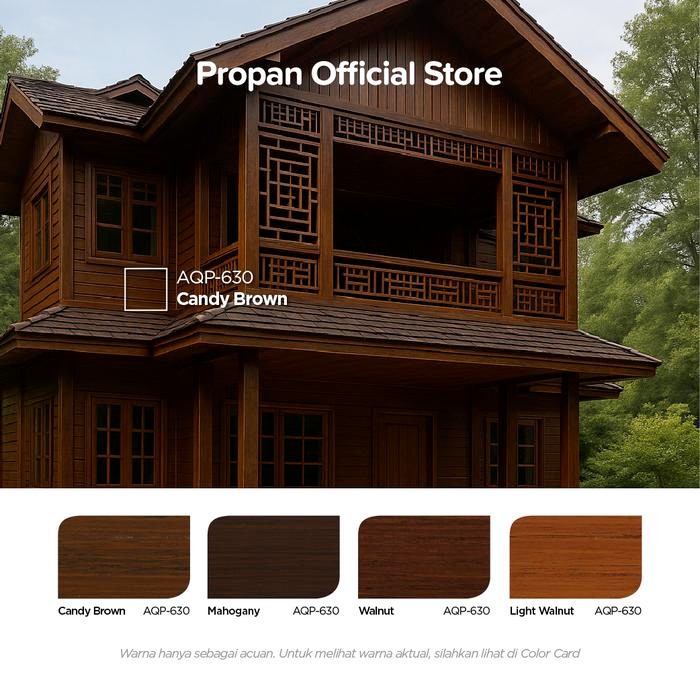 o2iq- Cat Kayu Waterbased Eksterior Propan Ultran Aqua Politur 1L Paint