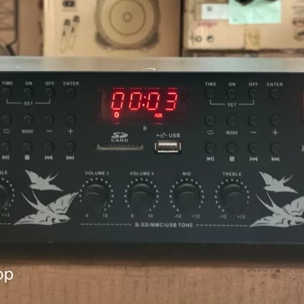 Terpopuler Ampli Walet Dat Pw 238 Original 3Player 6Chanels Terlariss 