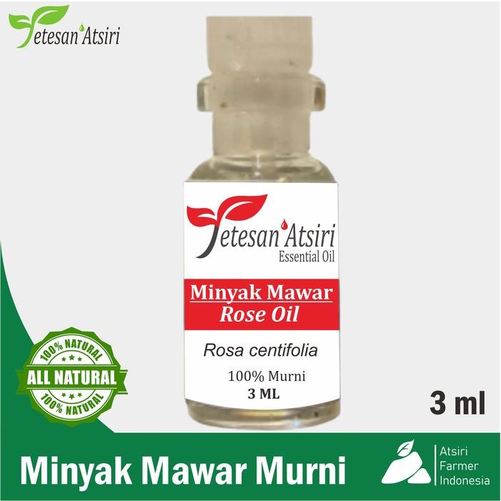 3ml minyak atsiri mawar murni bunga mawar rose oil roseship murni ros oil pure essential oil