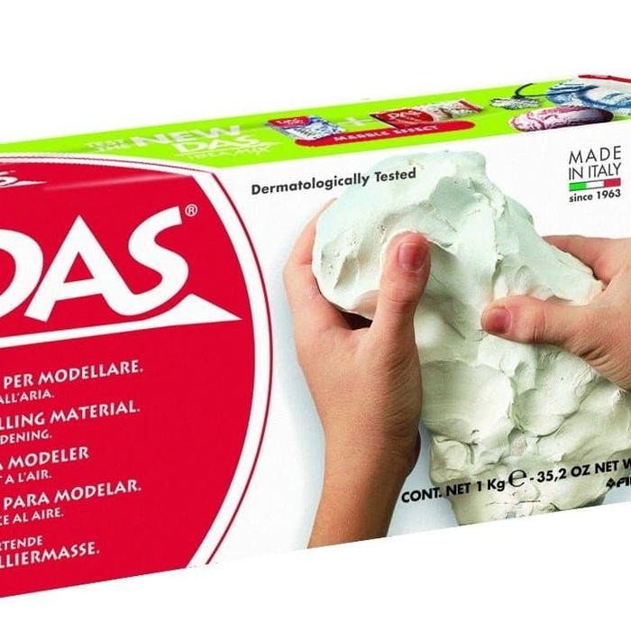 Das Modelling Clay / Tanah Liat 1 Kg White / Terracotta Tbk