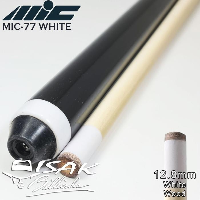 Mic-77 Pool Cue Stick - Stik Biliar Import Murah Isak Billiard White Promo 