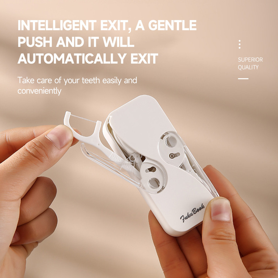 Dental Floss Portable Case Dental Floss Dispenser Automatic Dental Floss Picks Cases Teeth Cleaning