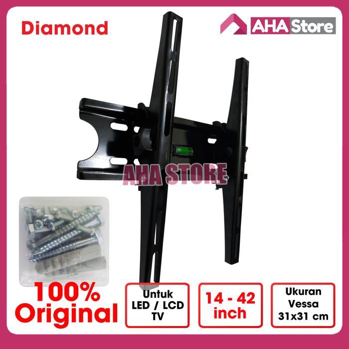 Diamond Bracket Tv Led/Lcd 14-42 Inch - Breket Tv / Braket Tv