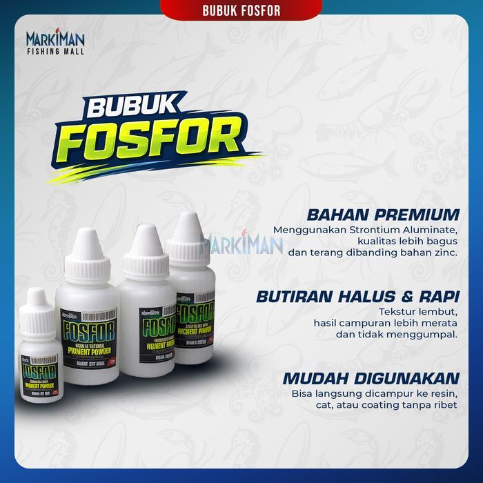 Bubuk Fosfor Firelock Markiman GID Glow In The Dark Serbuk Strontium Diamond Powder Fosfor Menyala