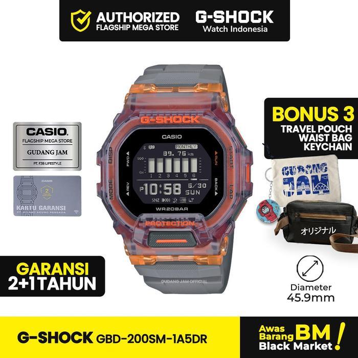 G-Shock GShock GBD-200SM-1A5DR GBD-200SM GBD-200 GBD200SM GBD 200SM Jam Kaca Watches Ungu Quartz