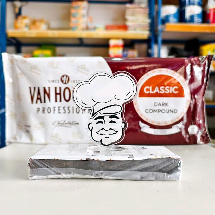 Van Houten Dark Compound 200Gr / Dark Coklat Vanhouten / Coklat Batang Van Houten Populer