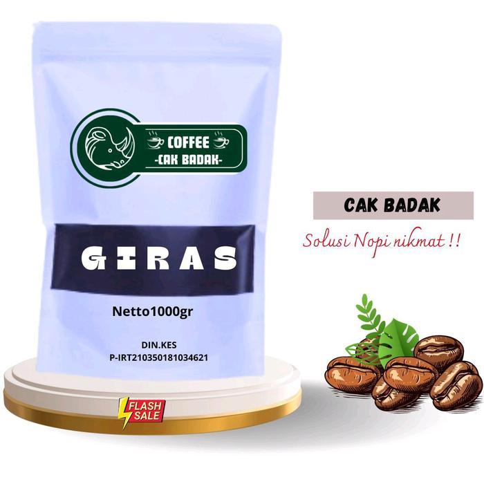 "New" Kopi Giras Cak Badak Original Authentic 1 KG Rasa Nikmat Aroma Harum Bubuk Robusta Cake Susu