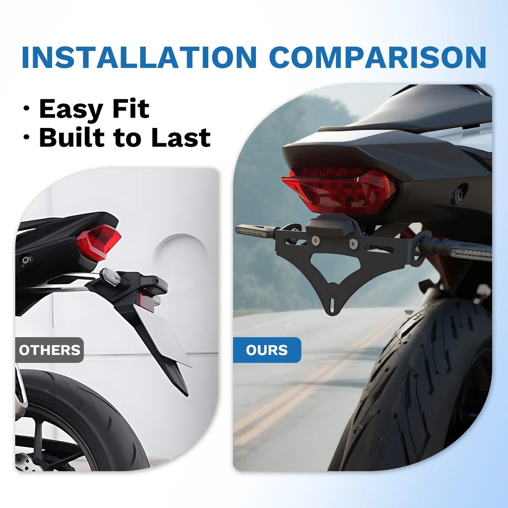 CB500 750 LICENSE PLATE HOLDER FOR HONDA CB750 HORNET 750 2023-2025 REAR TAIL TIDY FENDER TURN