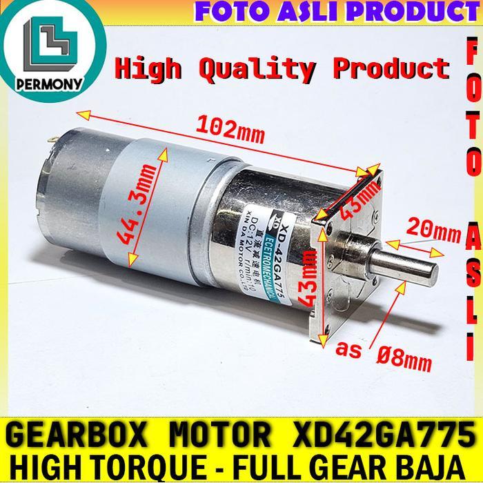 XD42GA775 MOTOR GEARBOX RS775 XD-GA775