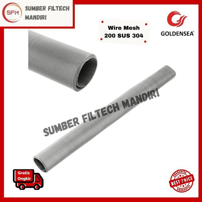 Goldensea Wire Mesh Saringan SS316 #200 Stainless Steel / Wiremesh Stianless - Mesh 200, Lebar 1m