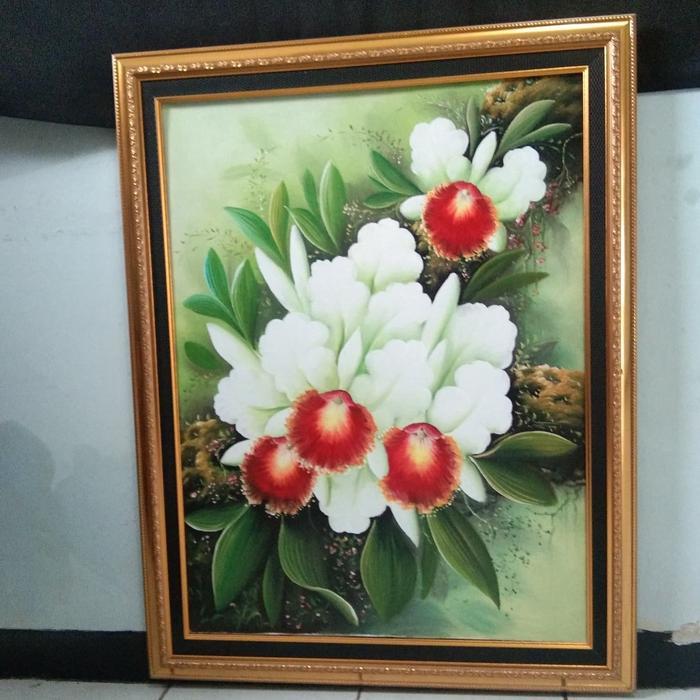 BIG SALE lukisan bunga anggrek
