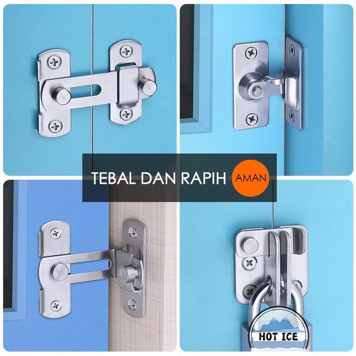 NEW Grendel overpal gembok selot slot overpal gembok Selot pintu Cantolan gembok grendel pintu