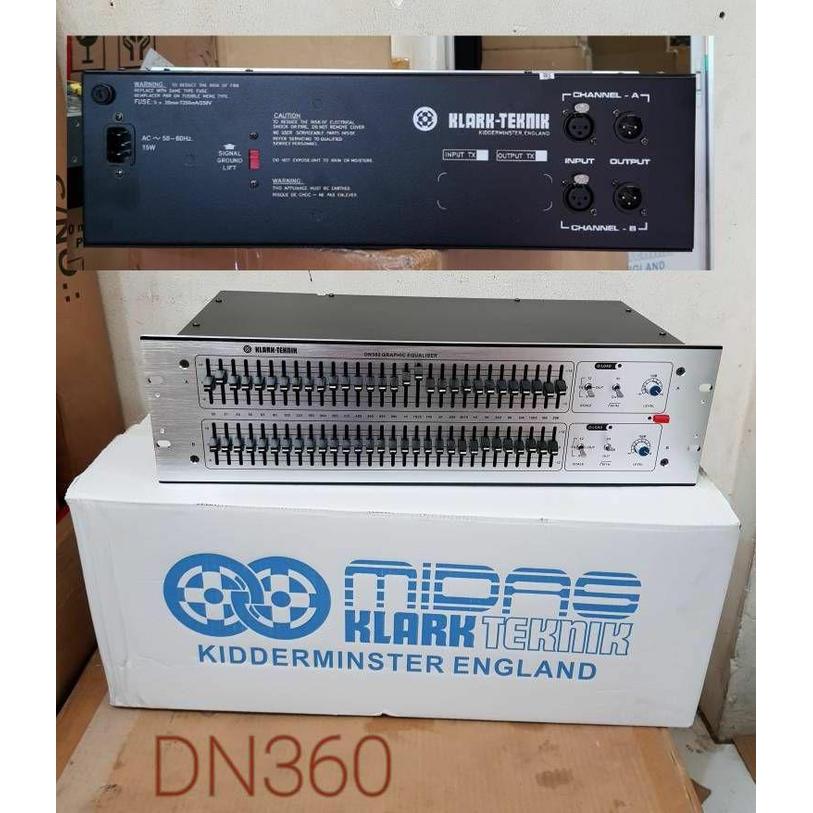 BERKUALITAS Equalizer audio MIDAS KLARK TEKNIK DN360 / DN 360 TERBAIK
